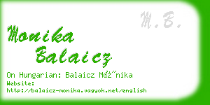 monika balaicz business card